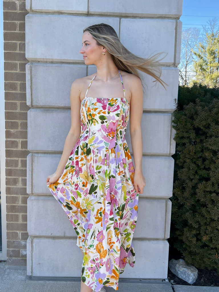 Lush Radiance Midi Dress Clothing Peacocks & Pearls Lexington