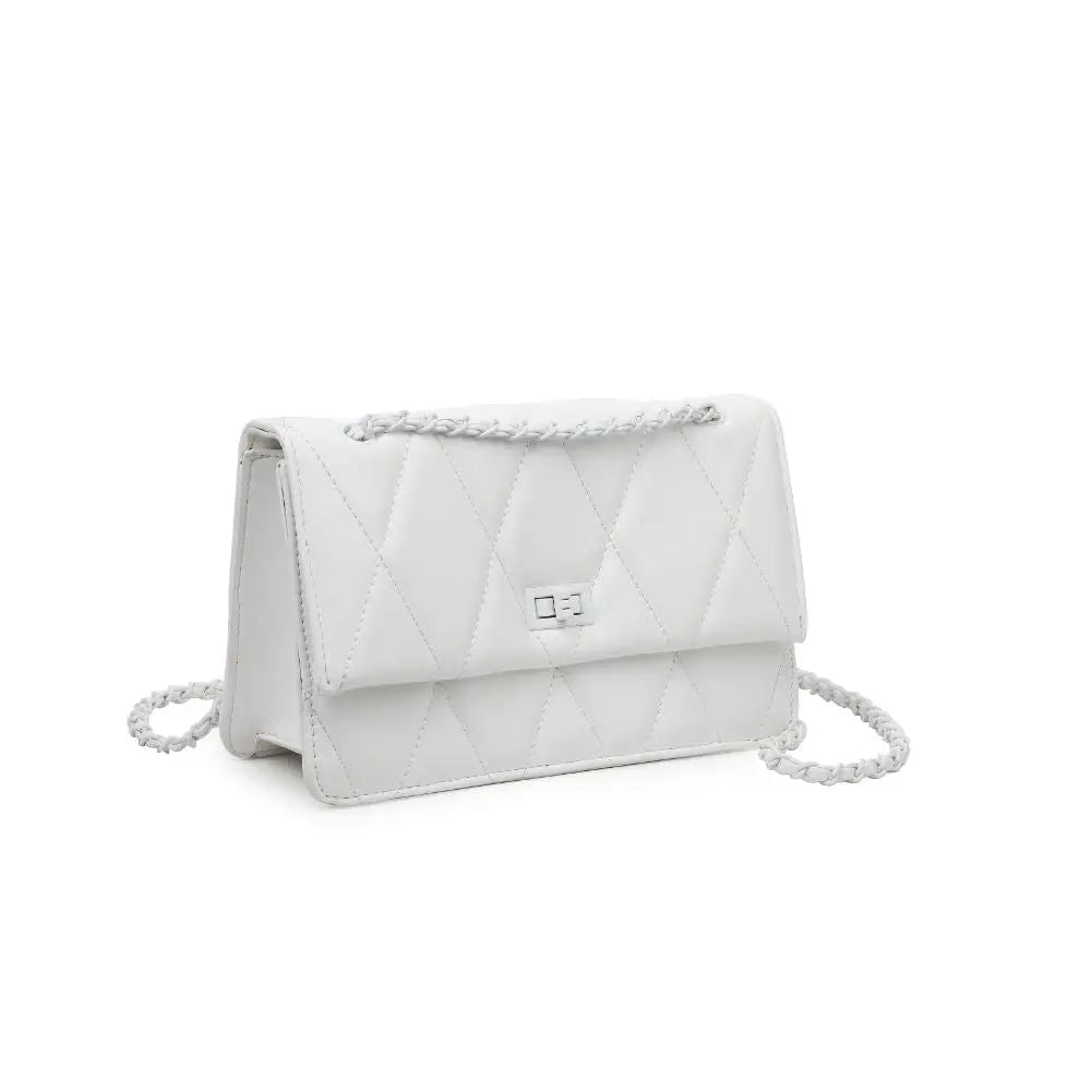 Yelena Dip Dye Quilted Purse Purse Urban Expressions White  