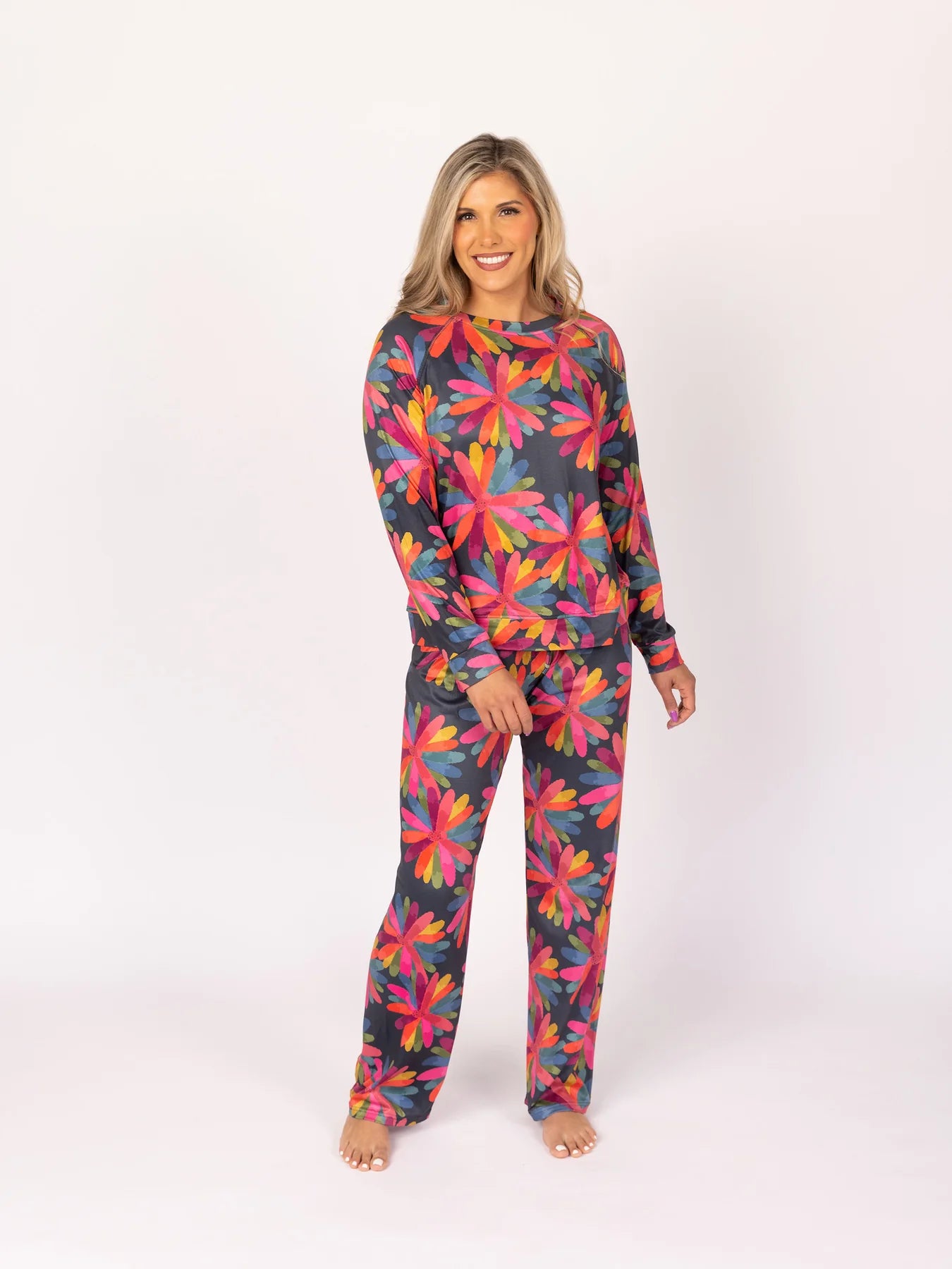 Full Bloom Pajama Set Peacocks Pearls Lexington