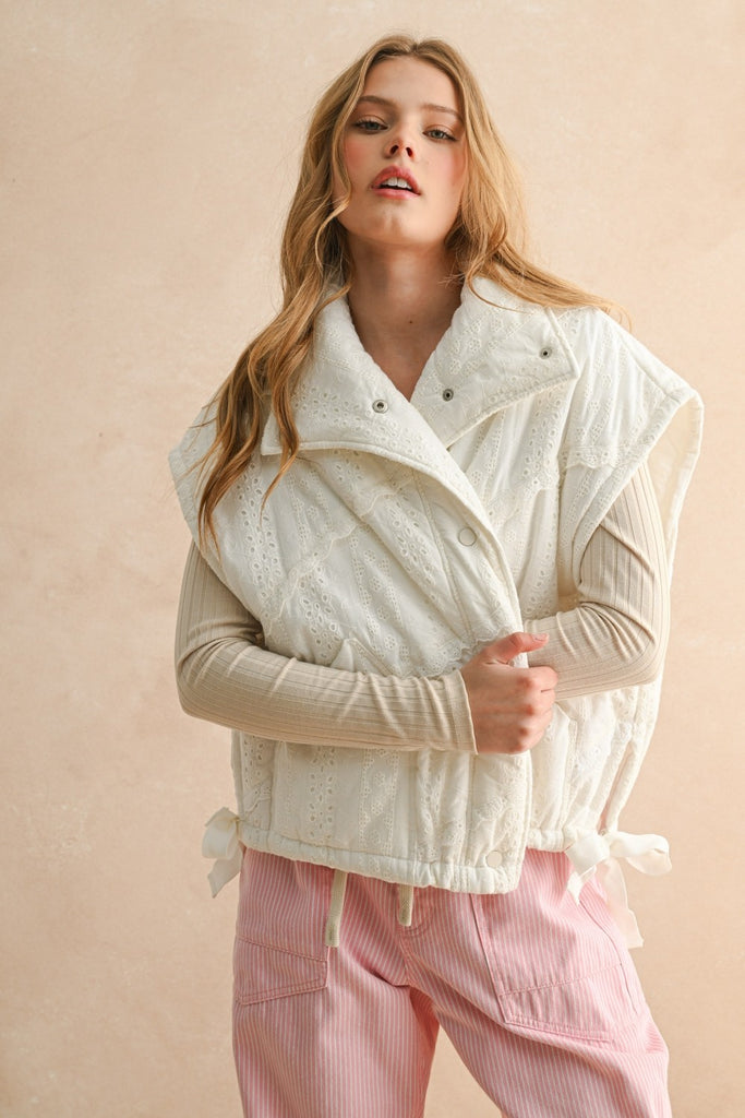 Daydream Lace Puffer Clothing Peacocks & Pearls Lexington