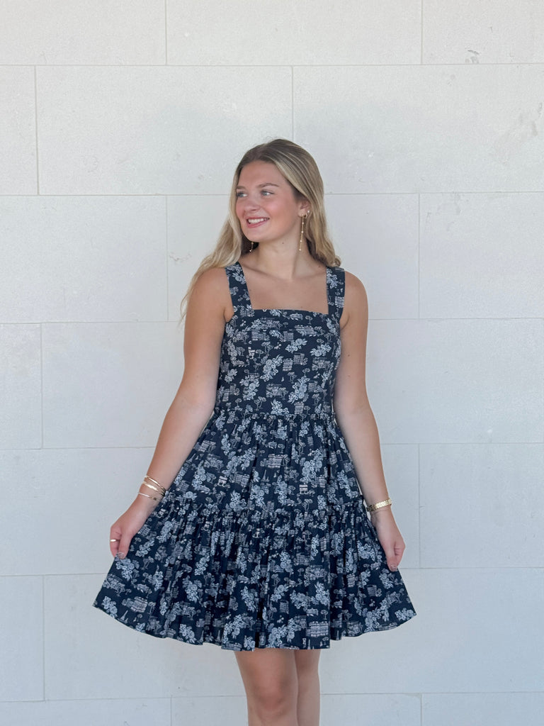 Autumn In Paris Short Dress Clothing Peacocks & Pearls Lexington