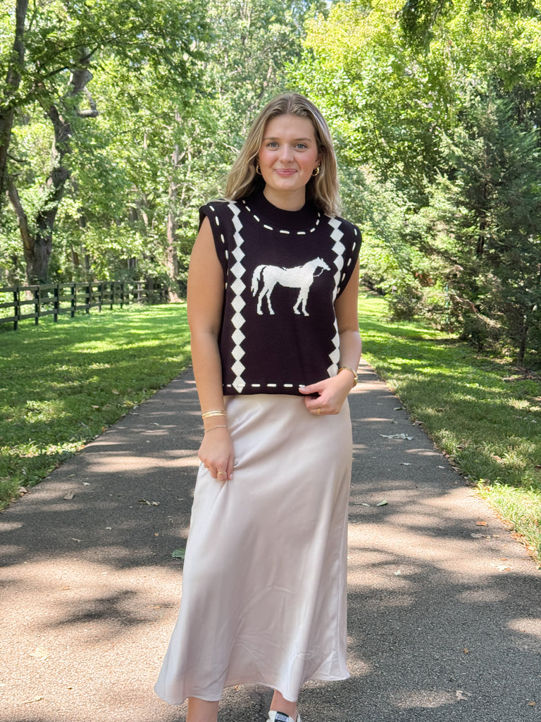 Champagne Toast Midi Skirt Clothing Peacocks & Pearls Lexington