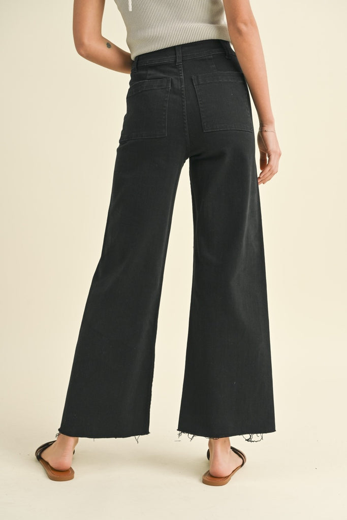 High Rise Straight Wide Leg Pants Clothing Peacocks & Pearls Lexington
