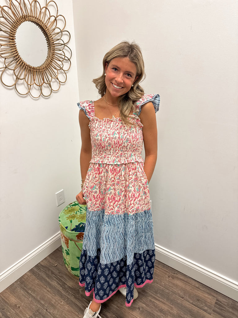 Pretty In Pattern Dress Clothing Peacocks & Pearls Lexington   