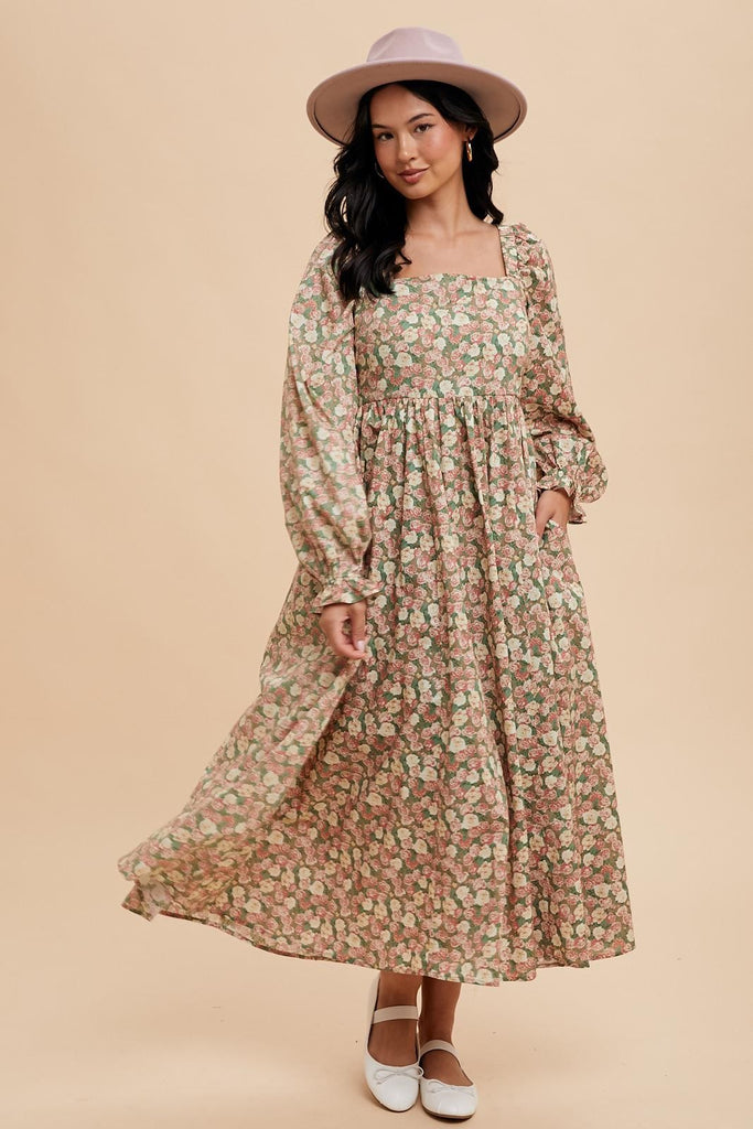 Fallin Florals Maxi Dress Clothing Peacocks & Pearls Lexington   