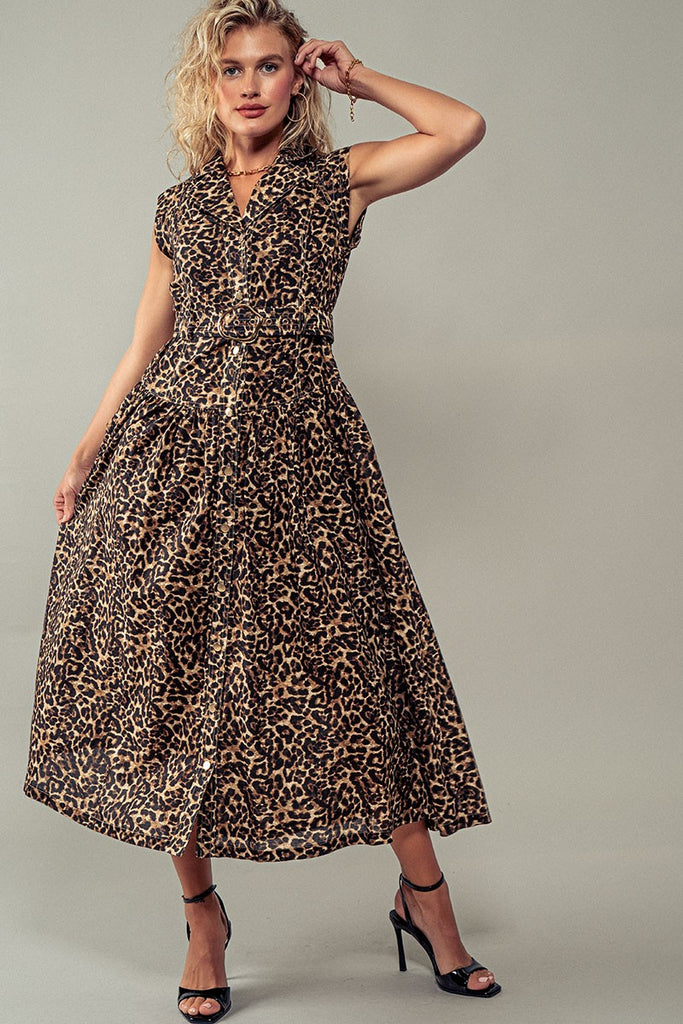 On The Prowl Midi Dress Clothing Peacocks & Pearls Lexington   