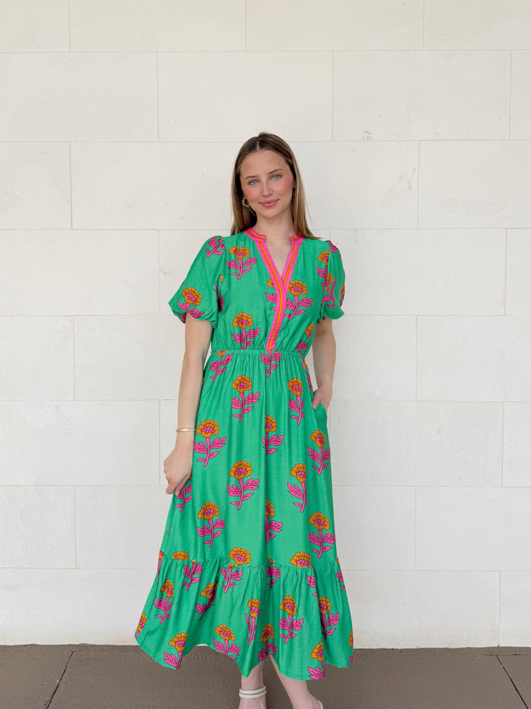 Palm Petals Dress Clothing Peacocks & Pearls Lexington