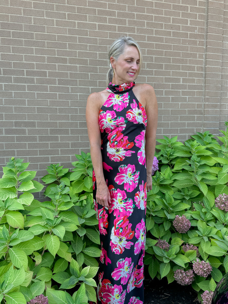 Fancy Friday Floral Maxi Dress Clothing Peacocks & Pearls Lexington   