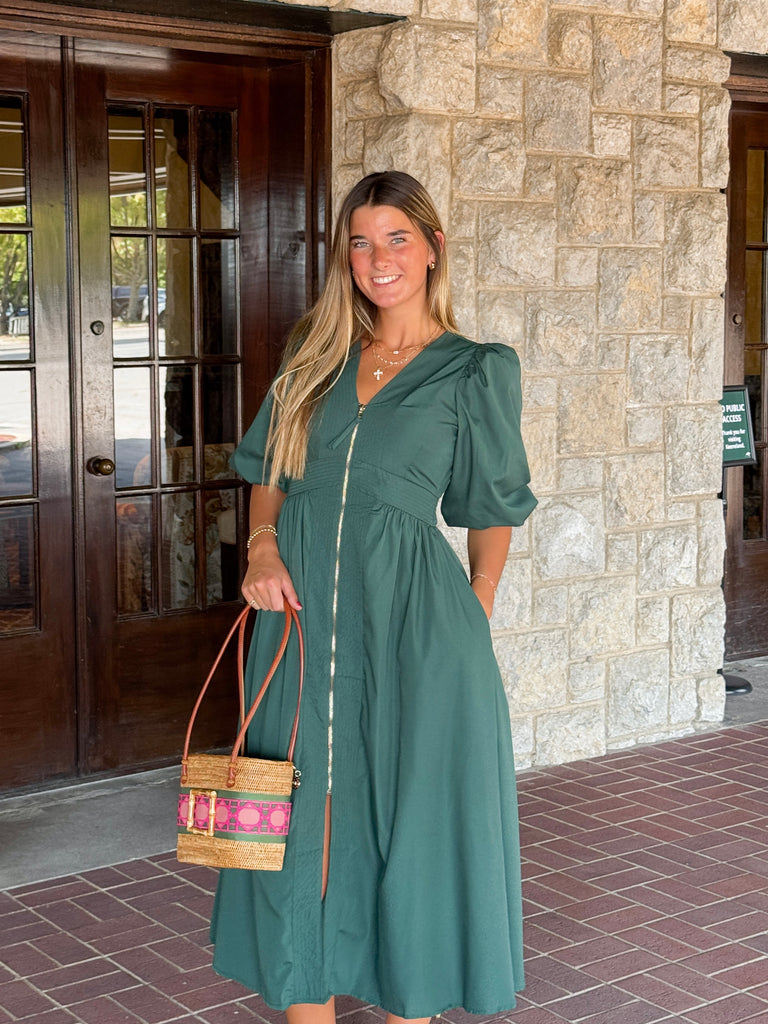 Under The Oaks Midi Dress Clothing Peacocks & Pearls Lexington