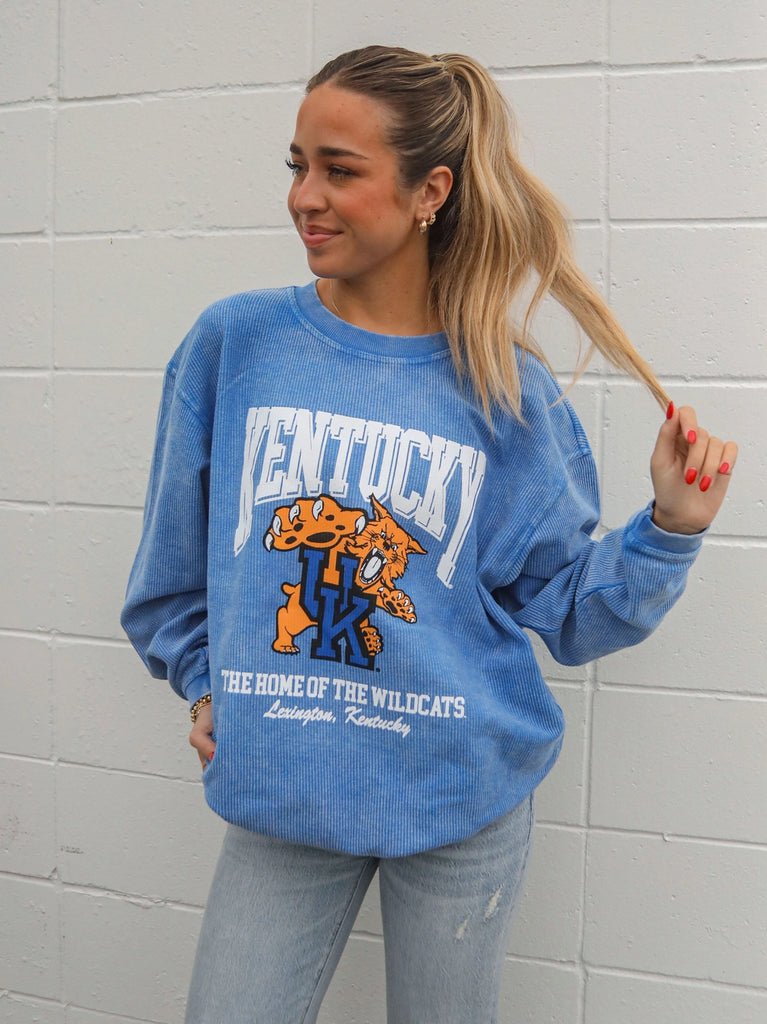 Kentucky Mascot Cord Sweatshirt Clothing Peacocks & Pearls Lexington