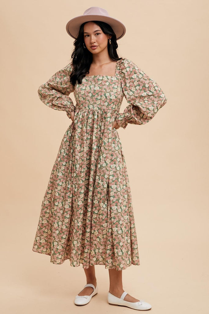 Fallin Florals Maxi Dress Clothing Peacocks & Pearls Lexington   