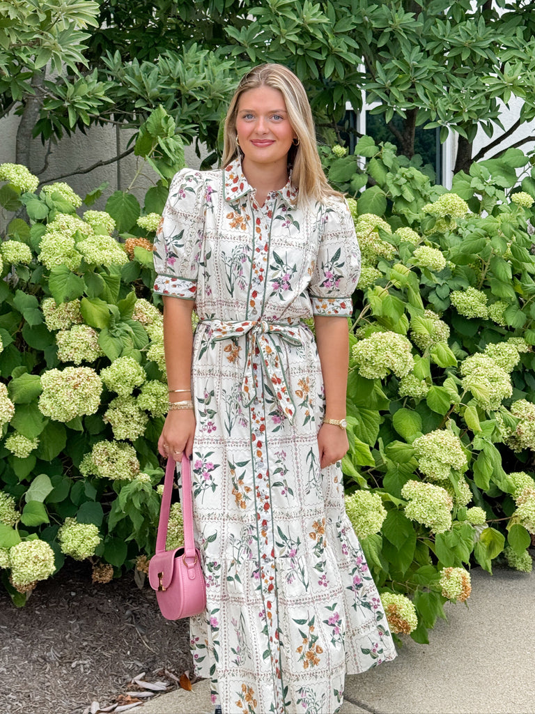 Wildflower Canvas Maxi Dress Clothing Peacocks & Pearls Lexington
