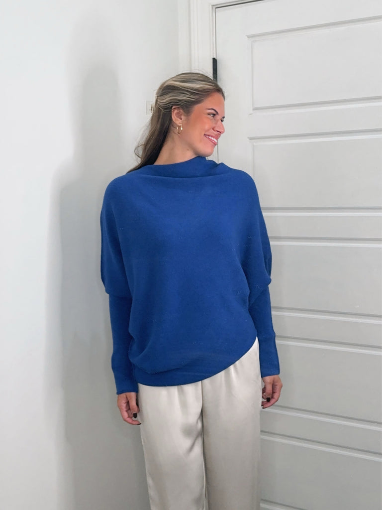 The Cobalt Drift Sweater Clothing Peacocks & Pearls Lexington