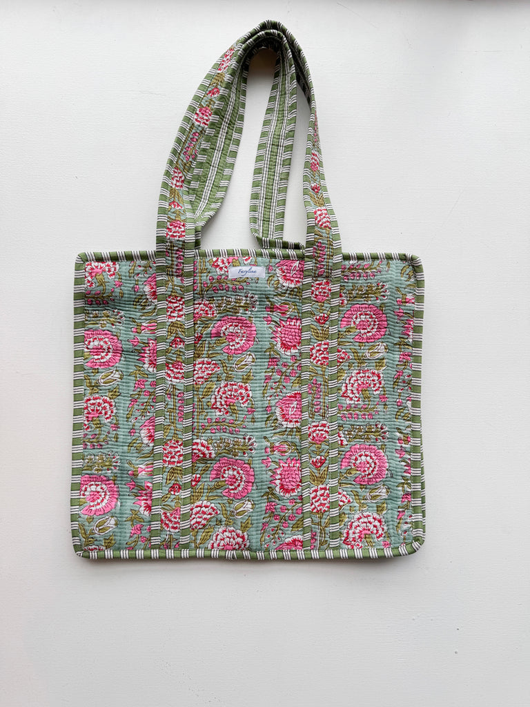Calli Jane Tote Accessory Peacocks & Pearls Lexington Winona Green/Pink