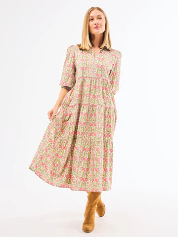 The Eleanor Midi Dress Clothing Peacocks & Pearls Lexington