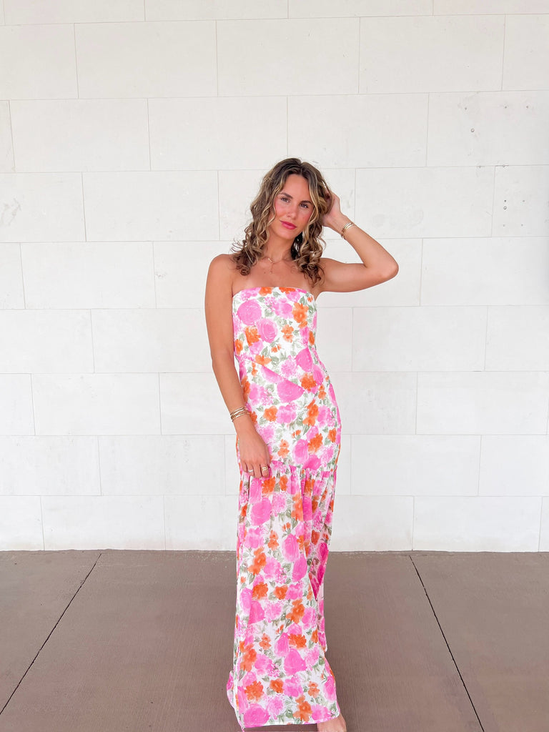 Perfect Petals Strapless Dress Clothing Peacocks & Pearls Lexington   