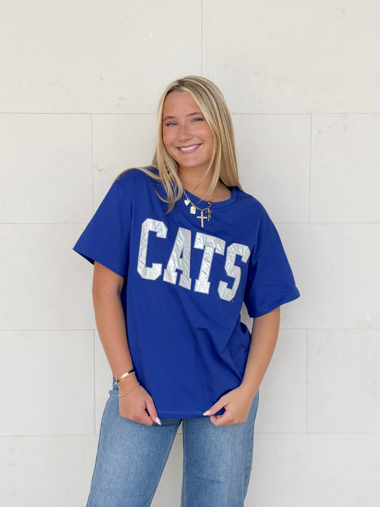 CATS Varsity Boyfriend Tee Clothing Peacocks & Pearls Lexington