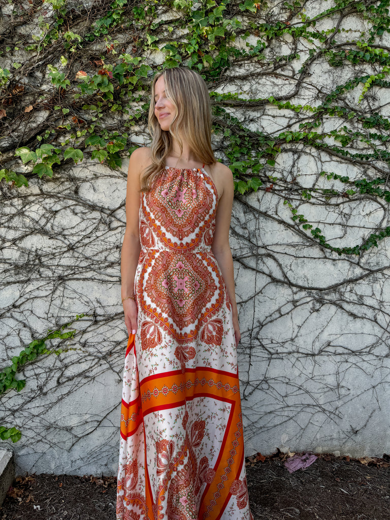 Time To Tango Halter Maxi Dress Clothing Peacocks & Pearls Lexington   