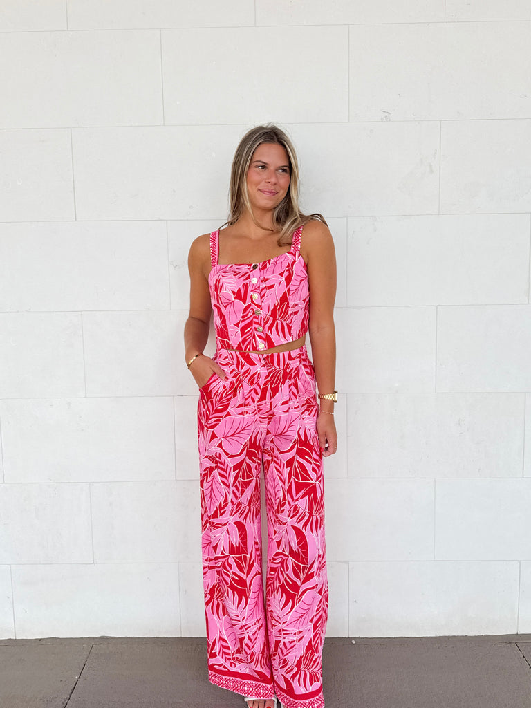 Pink Paradise Set Clothing Peacocks & Pearls Lexington