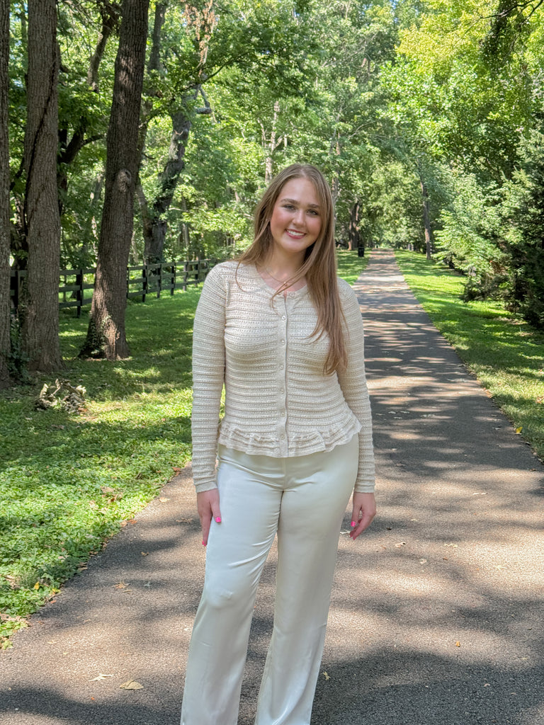 Pearl Glow Satin Pant Clothing Peacocks & Pearls Lexington