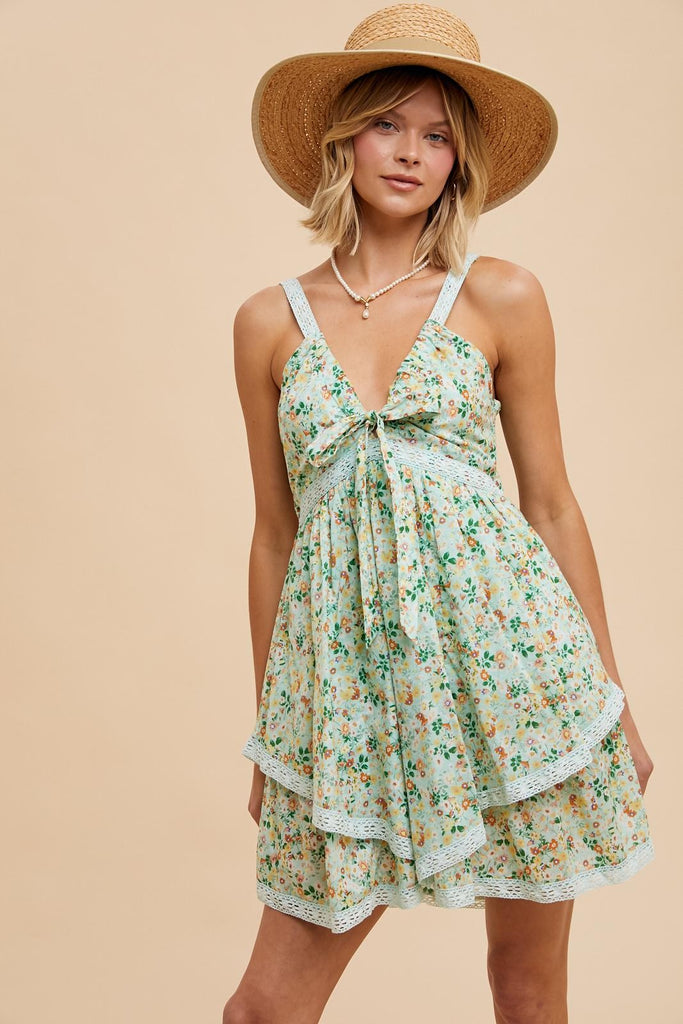 The Roxi Short Floral Dress Clothing Peacocks & Pearls Lexington   