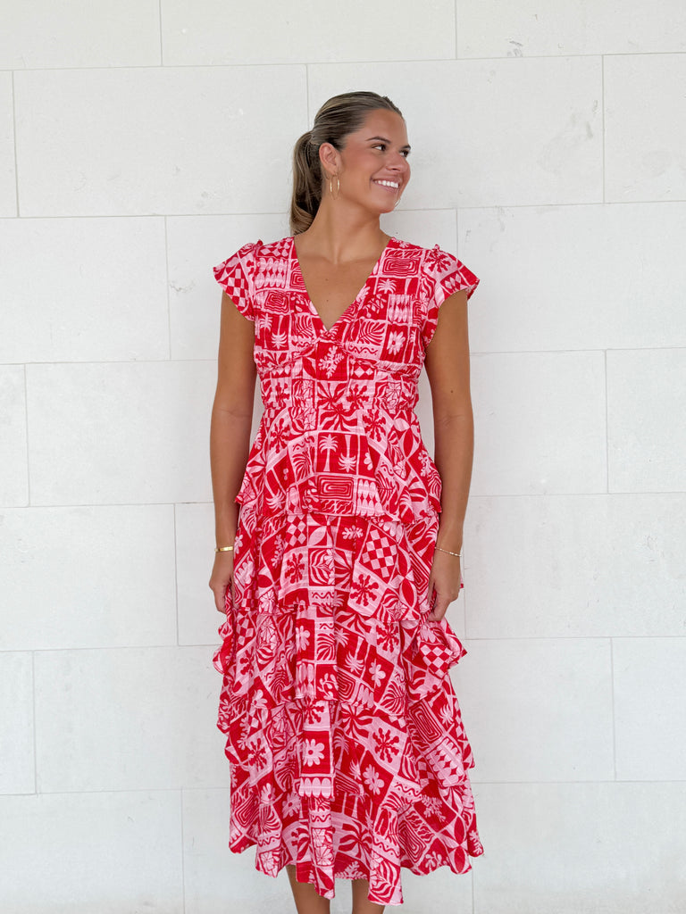 Berry Breeze Maxi Dress Clothing Peacocks & Pearls Lexington