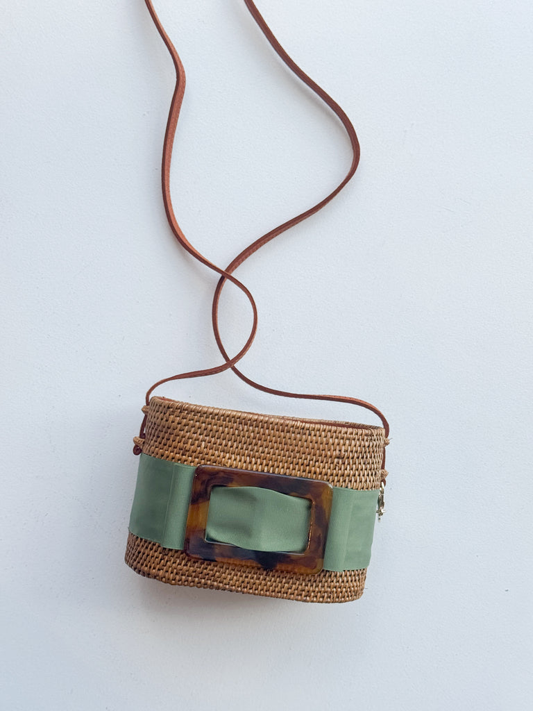 Charlotte Small Buckle Bag Purse Peacocks & Pearls Lexington