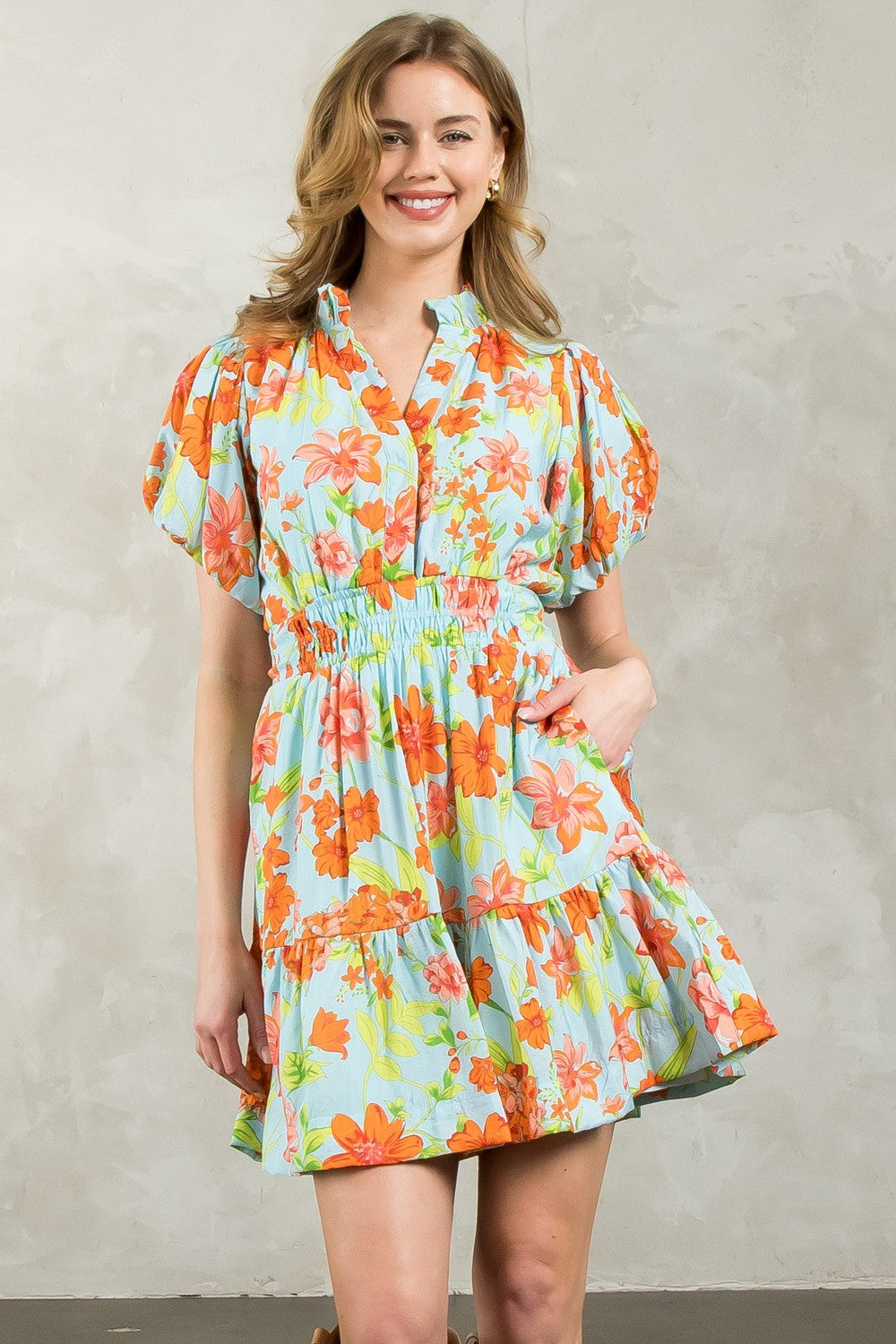 Deserted Island Floral Dress Peacocks & Pearls Lexington Deserted Island Floral Dress Peacocks & Pearls Lexington