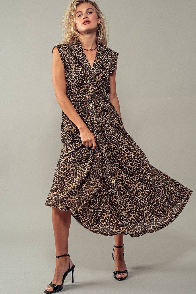 On The Prowl Midi Dress Clothing Peacocks & Pearls Lexington   