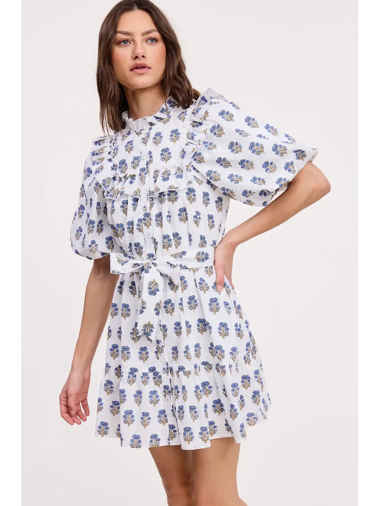 Morning Bloom Short Dress Clothing Peacocks & Pearls Lexington