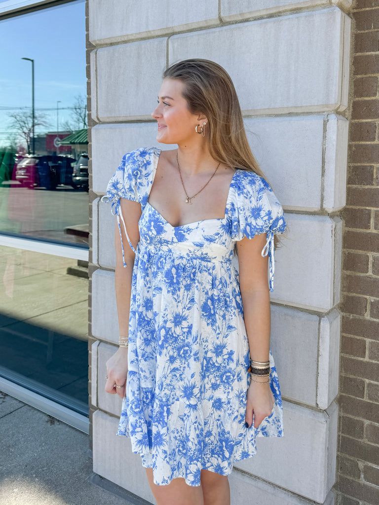 Hailey Floral Baby Doll Dress Clothing Peacocks & Pearls Lexington