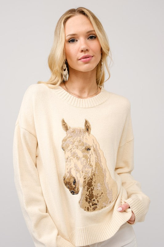 The Stable Sweater Clothing Peacocks & Pearls Lexington   