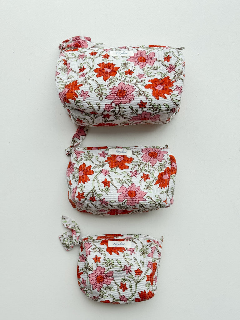 Quilted Toiletry Bag Accessory Peacocks & Pearls Lexington