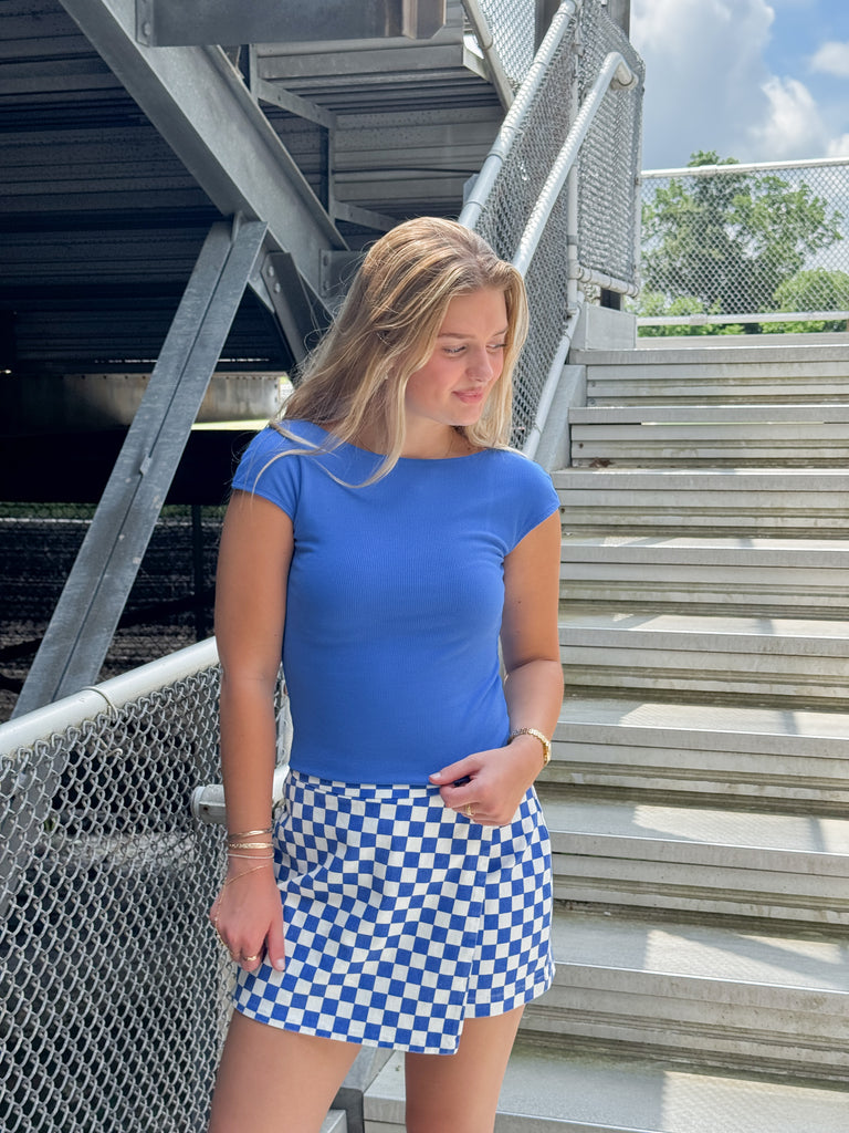 Sideline Skort Clothing Peacocks & Pearls Lexington