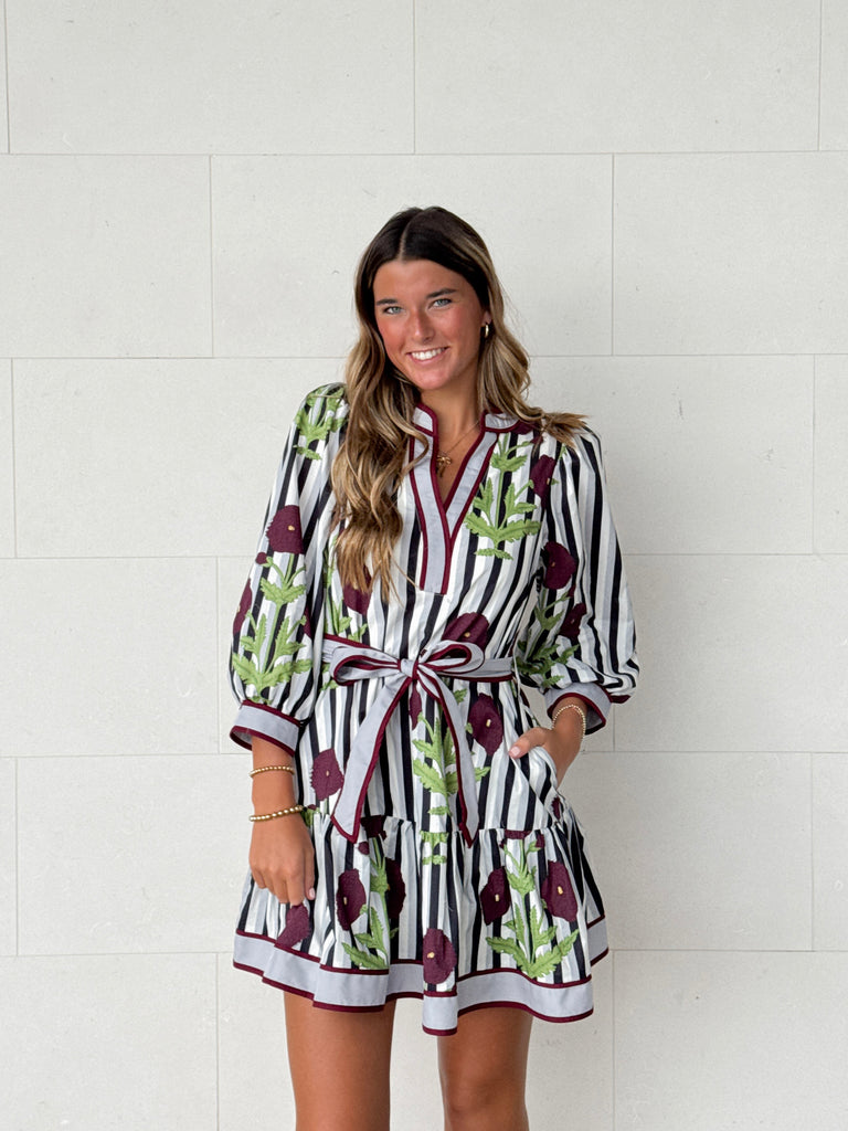 Plum Shadow Short Dress Clothing Peacocks & Pearls Lexington