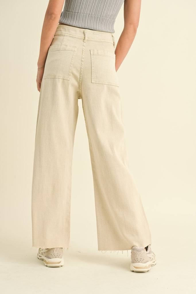 High Rise Straight Wide Leg Pants Clothing Peacocks & Pearls Lexington