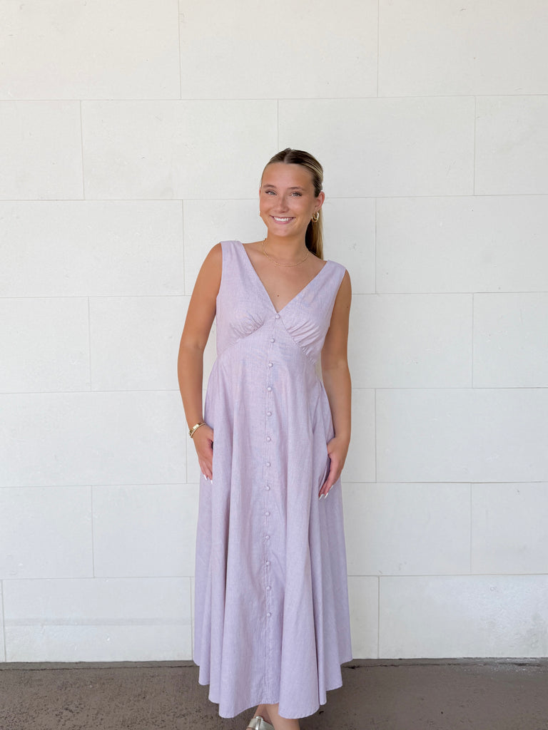 Sienna Sands Midi Dress Clothing Peacocks & Pearls Lexington