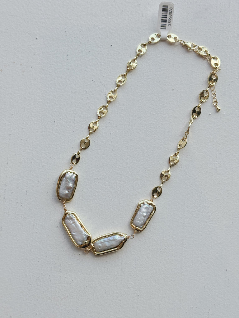 Rectangle Pearl Necklace Jewelry Peacocks & Pearls Lexington