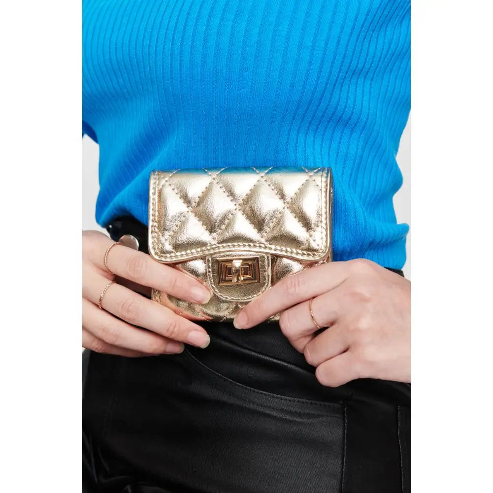 Shantel Quilted Wallet Purse Urban Expressions Gold  