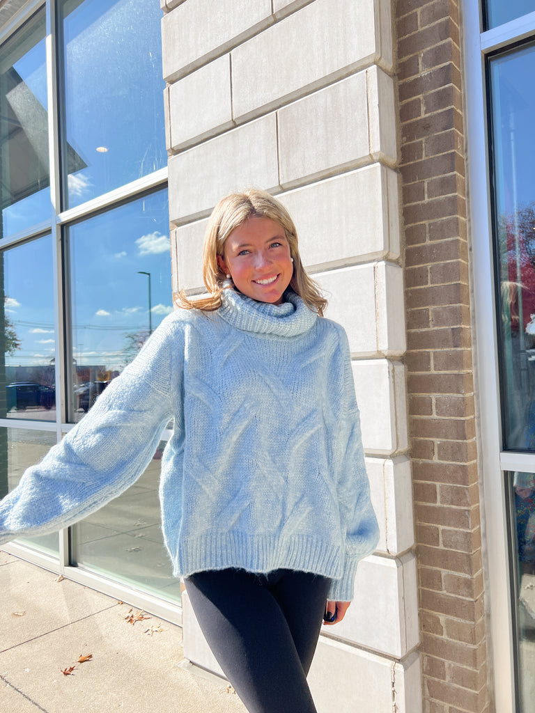 Once In A Blue Moon Sweater Clothing She + Sky   