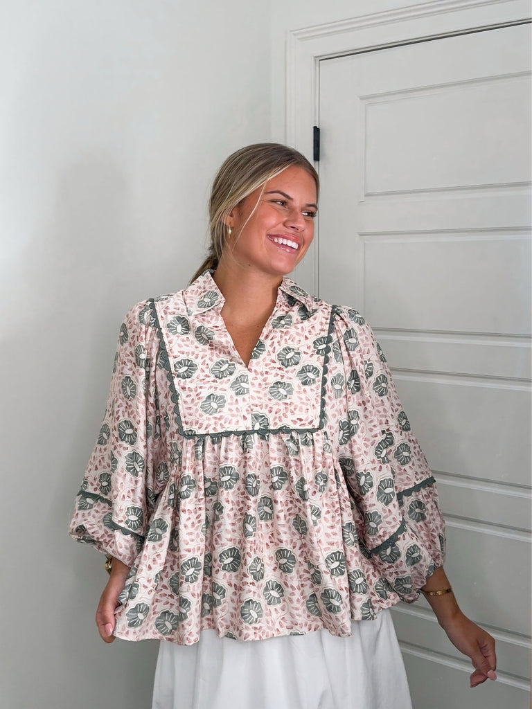 Greenhouse Glow Top Clothing Peacocks & Pearls Lexington