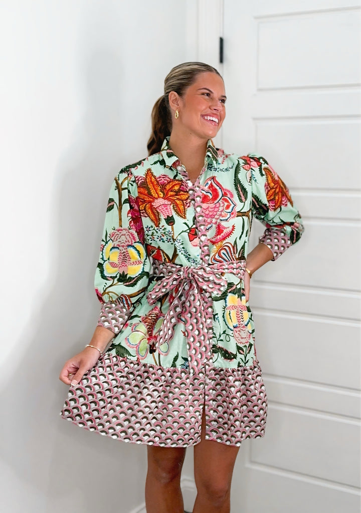 Gardenia Short Dress Clothing Peacocks & Pearls Lexington