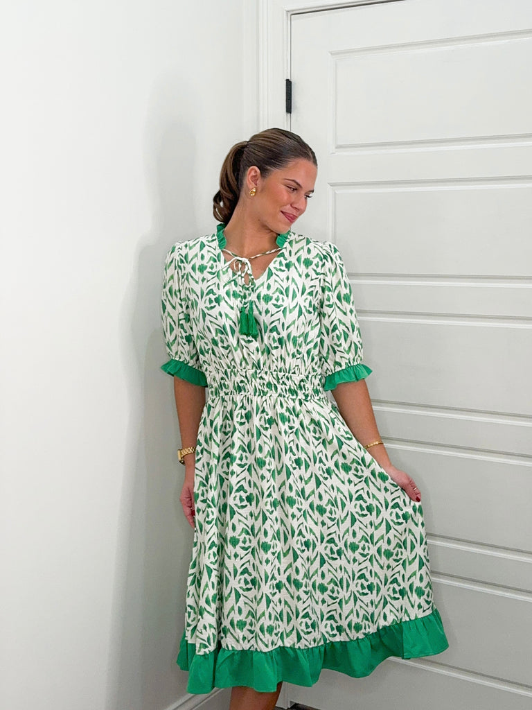 Jade Whispers Dress Clothing Peacocks & Pearls Lexington