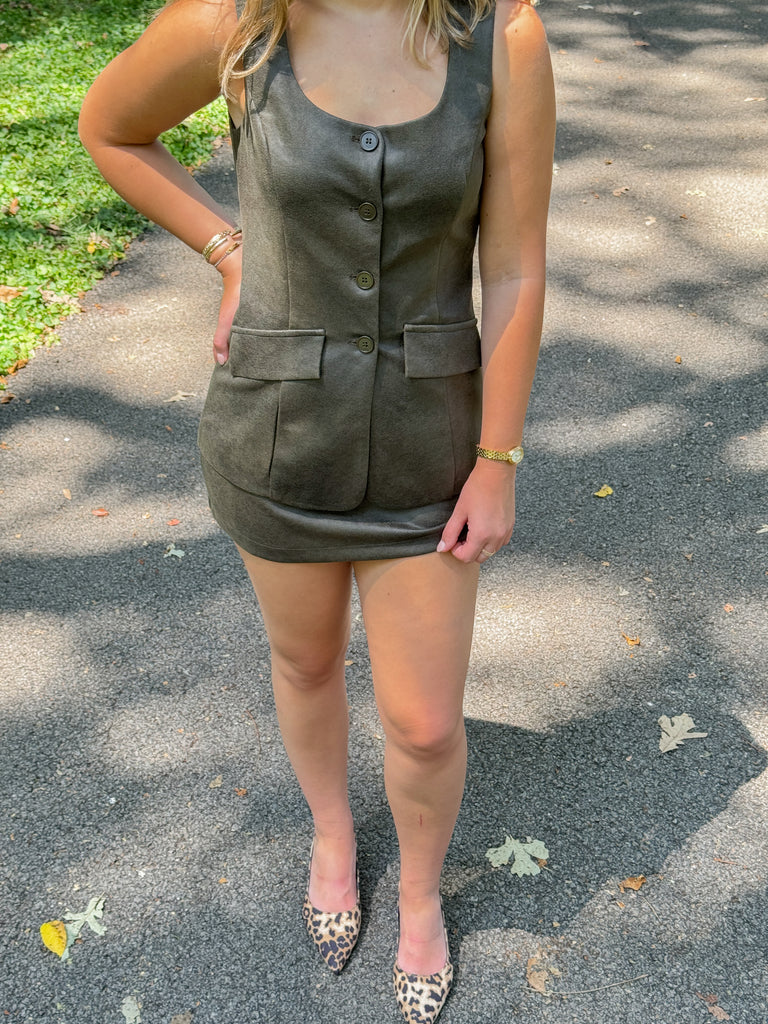 Suede Season Romper Clothing Peacocks & Pearls Lexington