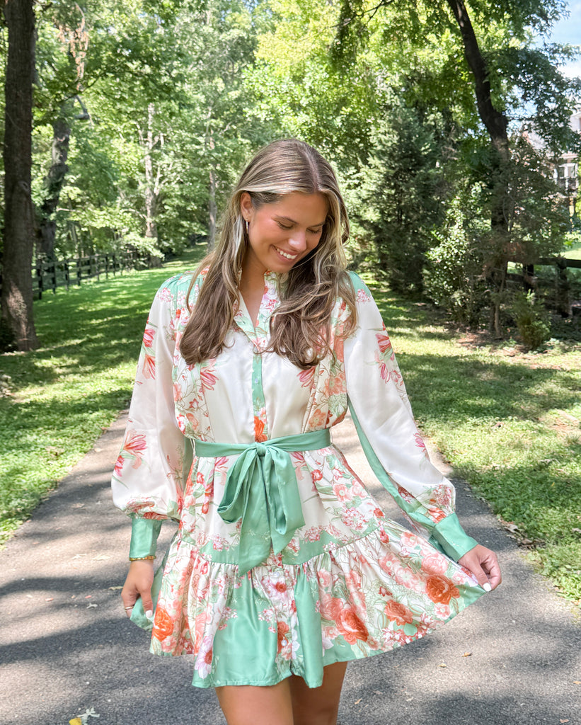 Sundown Sage Dress Clothing Peacocks & Pearls Lexington