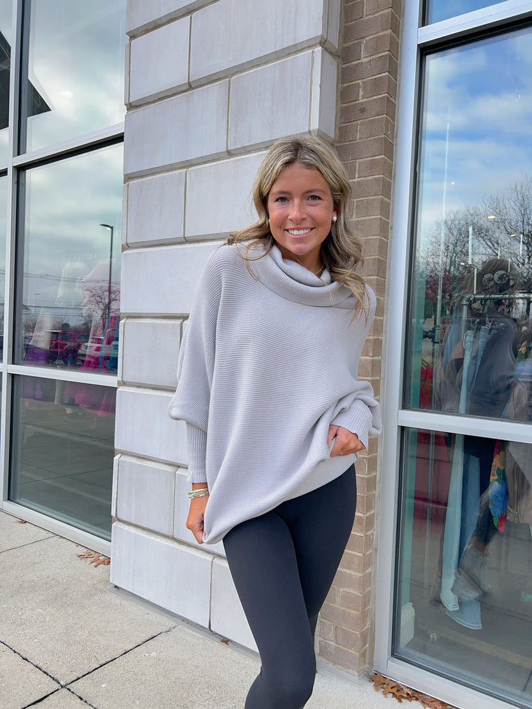 The Everyday Cozy Sweater Clothing Davi & Dani Grey S 