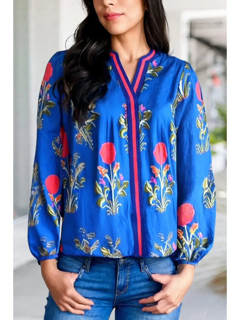 Floral Embrace Top Clothing Peacocks & Pearls Lexington
