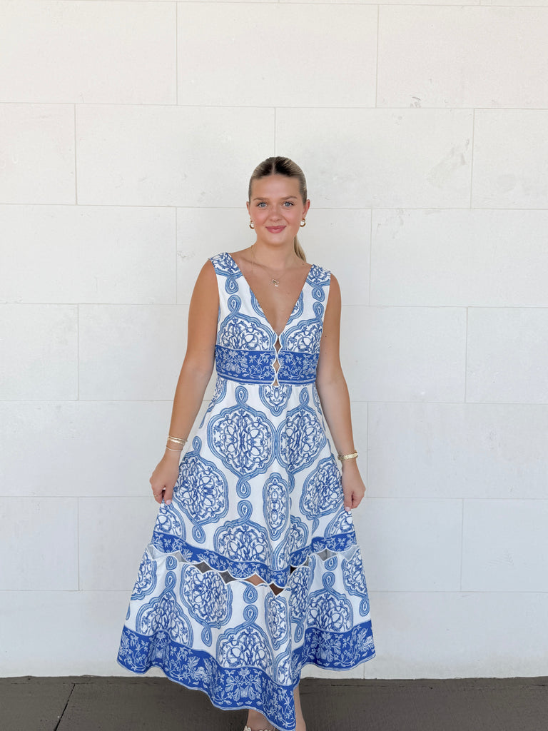 Capri Days Midi Dress Clothing Peacocks & Pearls Lexington