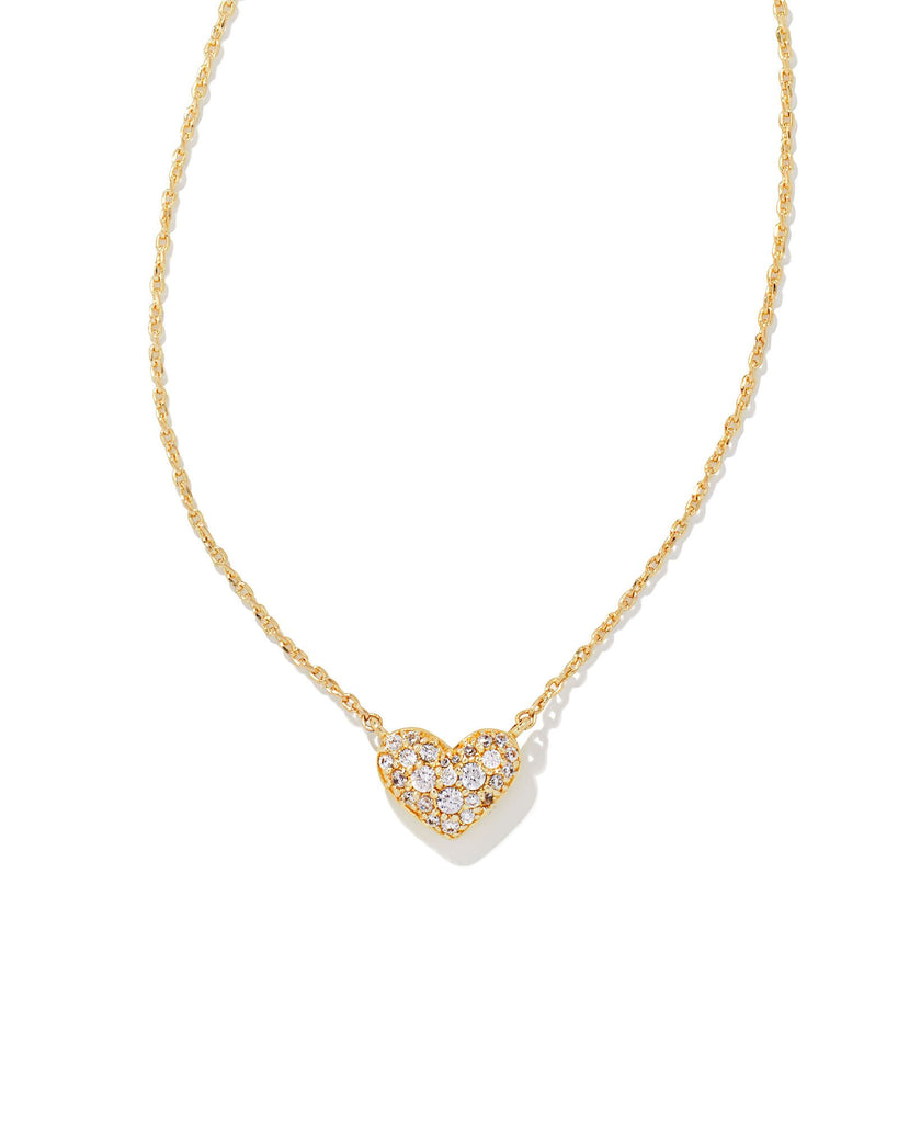 Ari Pave Crystal Heart Necklace Jewelry Kendra Scott   