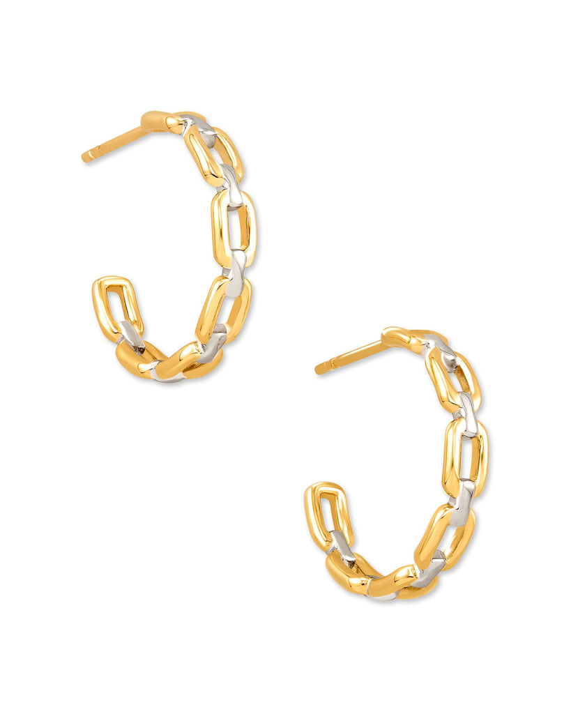 Wren Hoop Earring 18K Gold Vermeil Silver Mix Jewelry Kendra Scott   